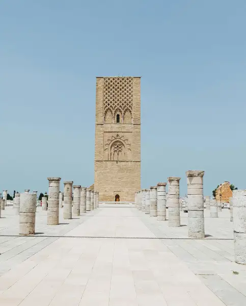 Hassan Tower, listed as a UNESCO World Heritage Site.